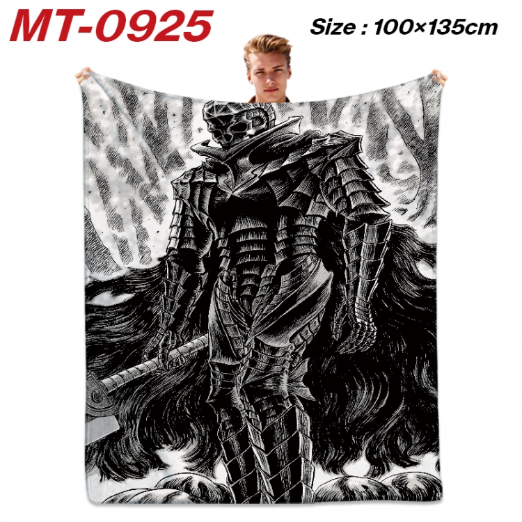 Berserk Anime flannel blanket air conditioner quilt double-sided printing 100x135cm