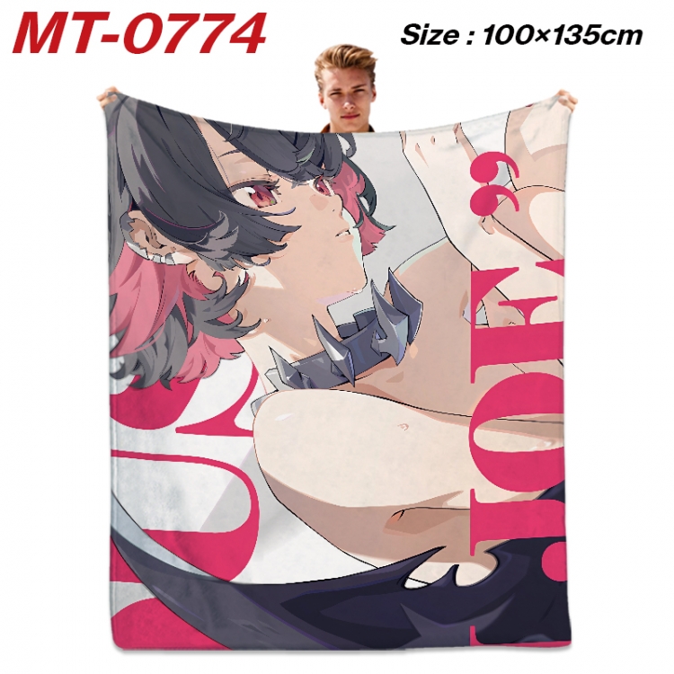 Zenless Zone Zero  Anime flannel blanket air conditioner quilt double-sided printing 100x135cm