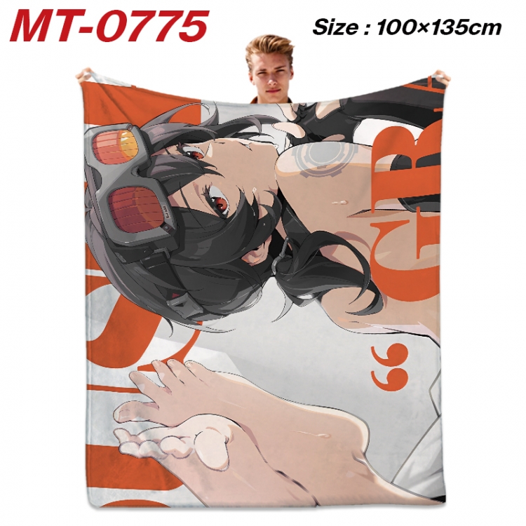 Zenless Zone Zero  Anime flannel blanket air conditioner quilt double-sided printing 100x135cm