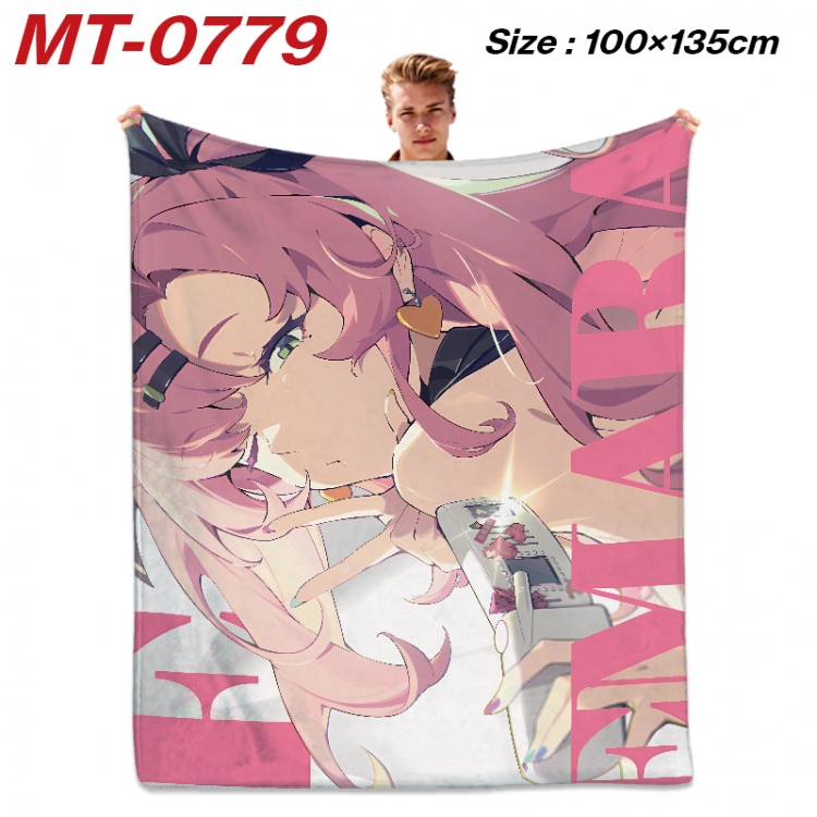 Zenless Zone Zero  Anime flannel blanket air conditioner quilt double-sided printing 100x135cm