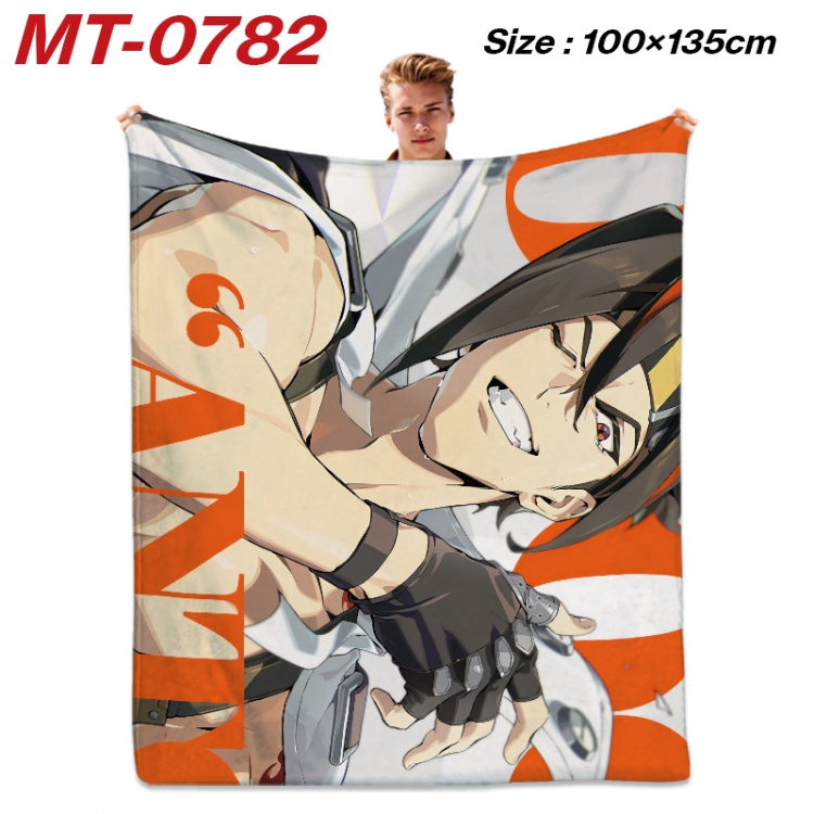 Zenless Zone Zero  Anime flannel blanket air conditioner quilt double-sided printing 100x135cm