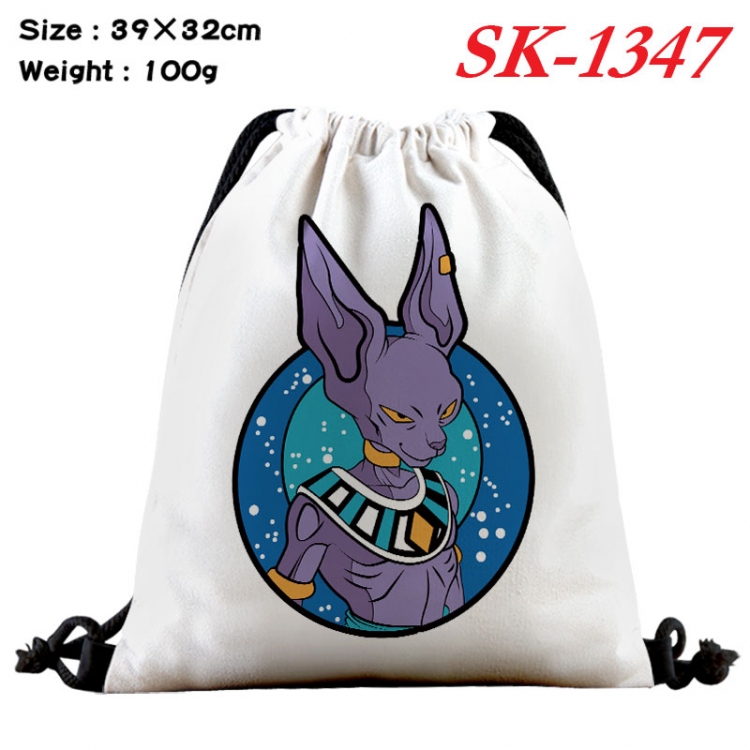 DRAGON BALL cartoon Waterproof Nylon Full Color Drawstring Pocket 39x32cm