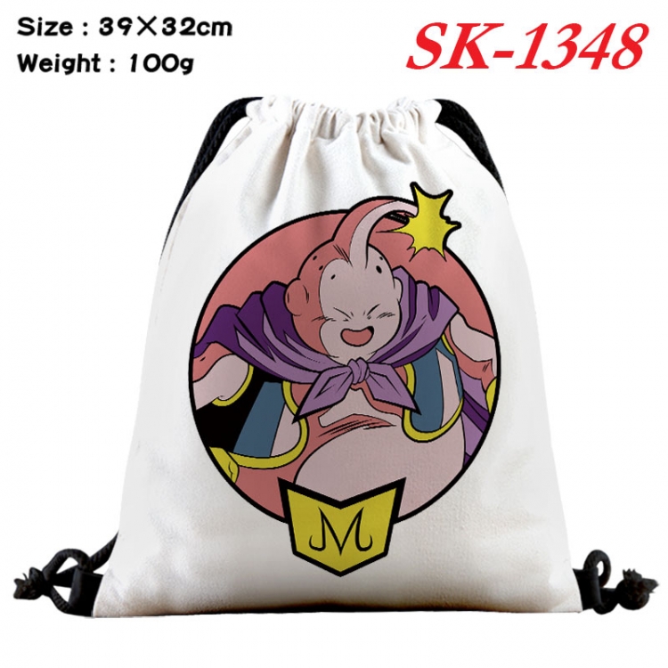 DRAGON BALL cartoon Waterproof Nylon Full Color Drawstring Pocket 39x32cm