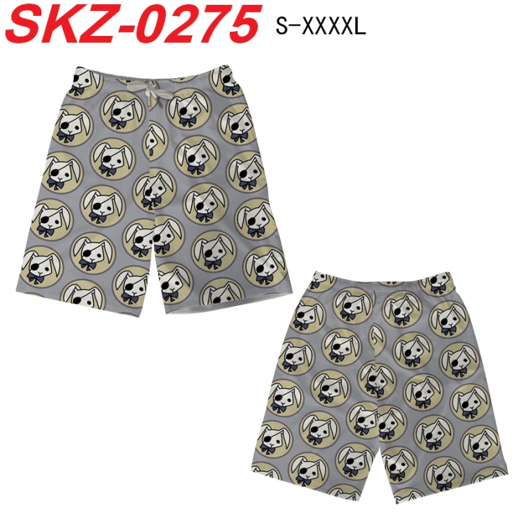 Kuroshitsuji Anime full-color digital printed beach shorts from S to 4XL