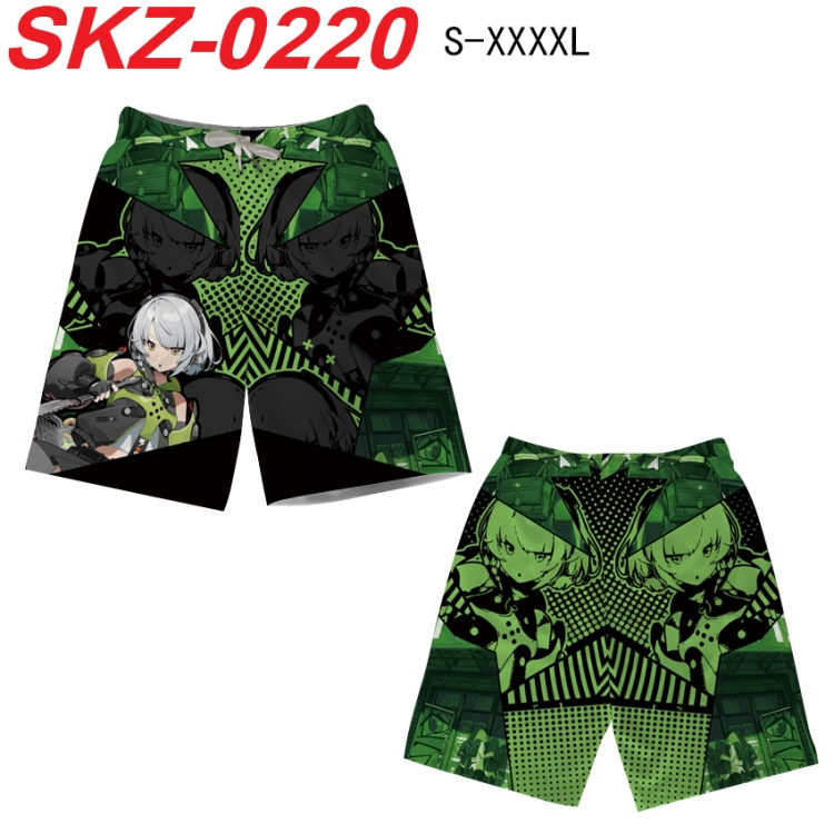 Zenless Zone Zero Anime full-color digital printed beach shorts from S to 4XL