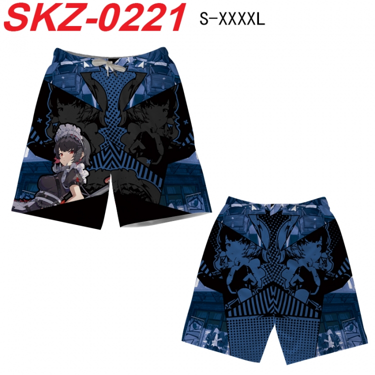 Zenless Zone Zero Anime full-color digital printed beach shorts from S to 4XL