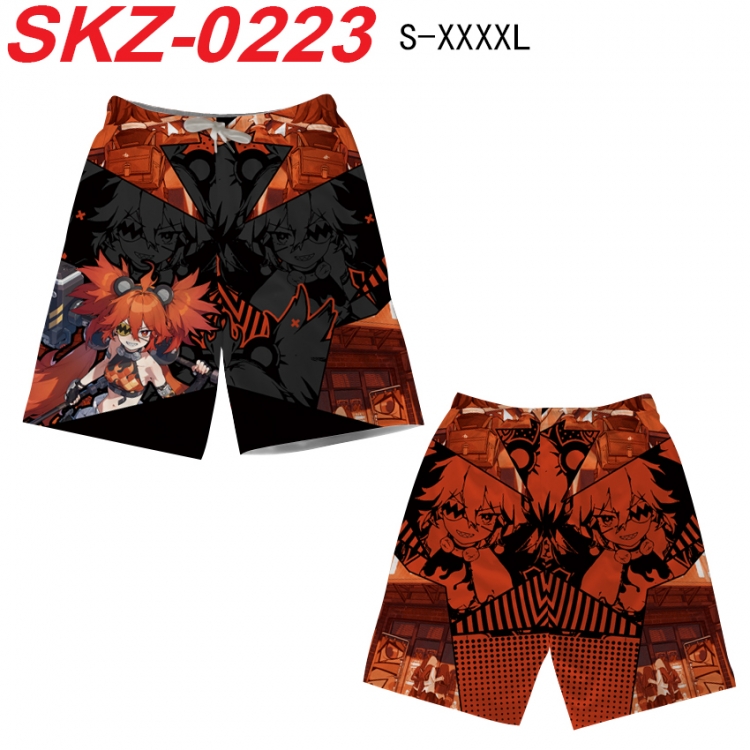 Zenless Zone Zero Anime full-color digital printed beach shorts from S to 4XL