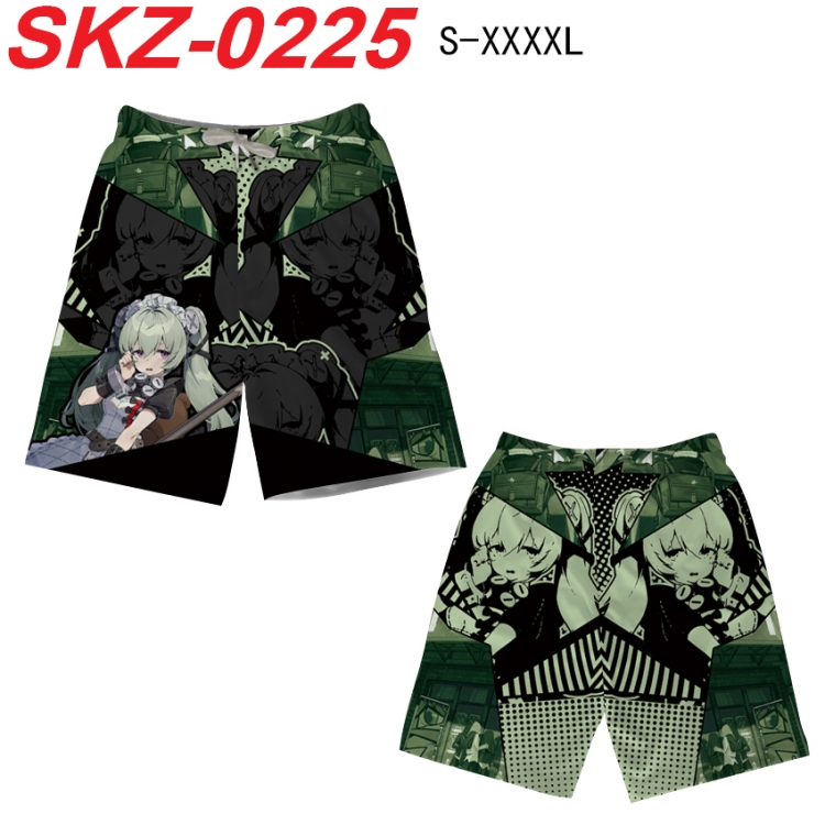 Zenless Zone Zero Anime full-color digital printed beach shorts from S to 4XL