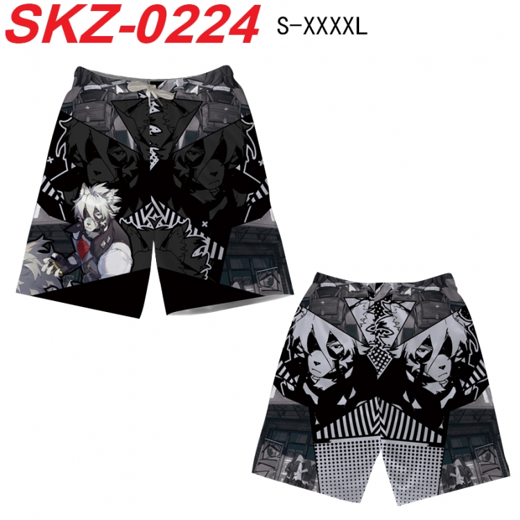 Zenless Zone Zero Anime full-color digital printed beach shorts from S to 4XL