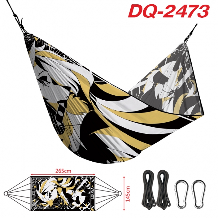 Hazbin Hotel Outdoor full color watermark printing hammock 265x145cm   DQ-2473