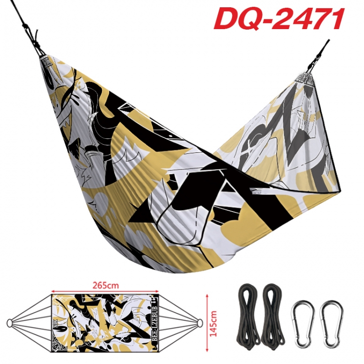 Hazbin Hotel Outdoor full color watermark printing hammock 265x145cm DQ-2471