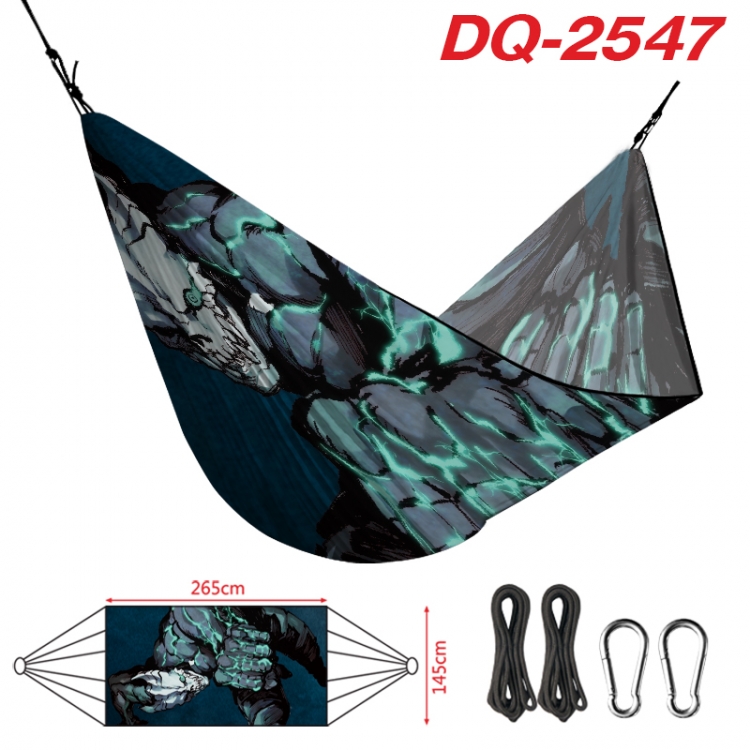 KAIJU NUMBER EIGHT Outdoor full color watermark printing hammock 265x145cm   DQ-2547