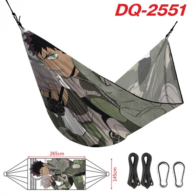 KAIJU NUMBER EIGHT Outdoor full color watermark printing hammock 265x145cm  DQ-2551