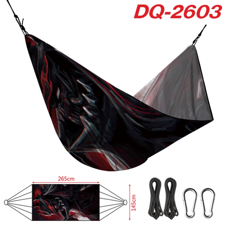 Berserk Outdoor full color watermark printing hammock 265x145cm DQ-2603