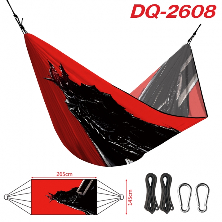 Berserk Outdoor full color watermark printing hammock 265x145cm DQ-2608