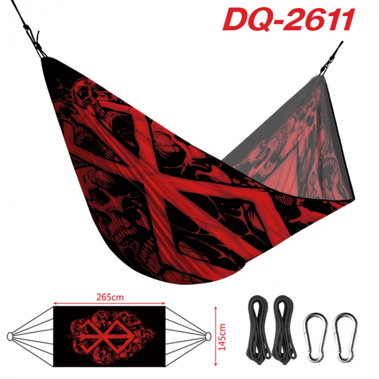 Berserk Outdoor full color watermark printing hammock 265x145cm  DQ-2611