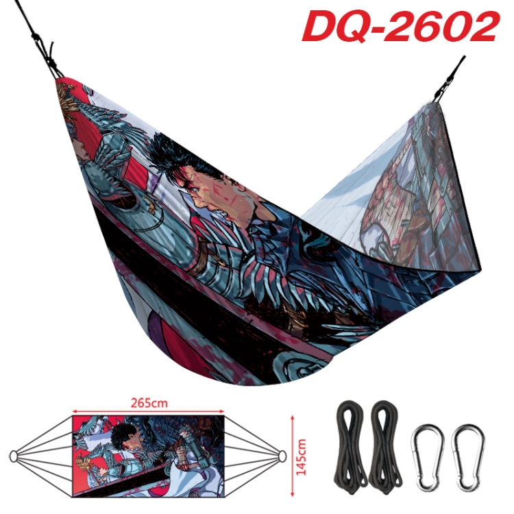 Berserk Outdoor full color watermark printing hammock 265x145cm DQ-2602