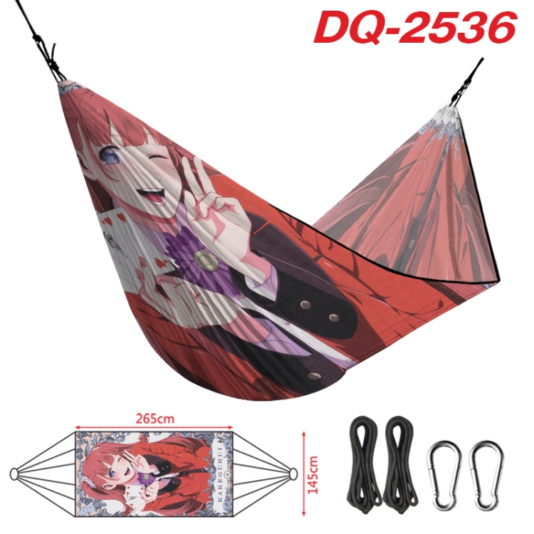 Kakegurui Outdoor full color watermark printing hammock 265x145cm DQ-2536