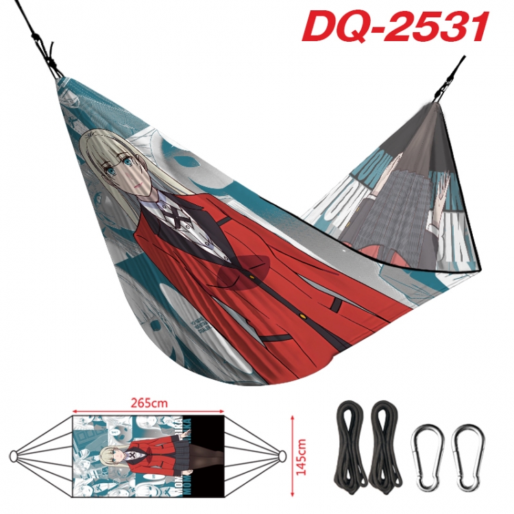 Kakegurui Outdoor full color watermark printing hammock 265x145cm  DQ-2531