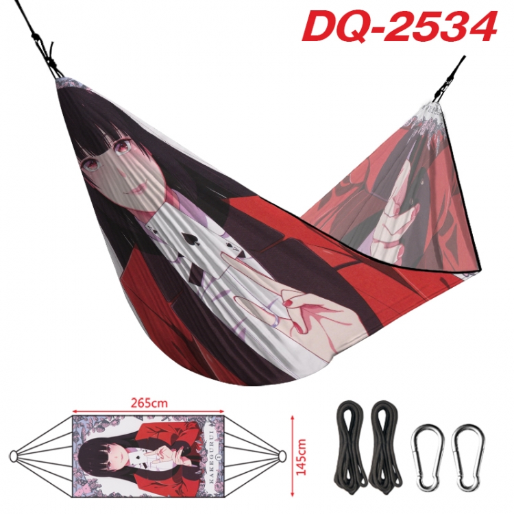 Kakegurui Outdoor full color watermark printing hammock 265x145cm  DQ-2534