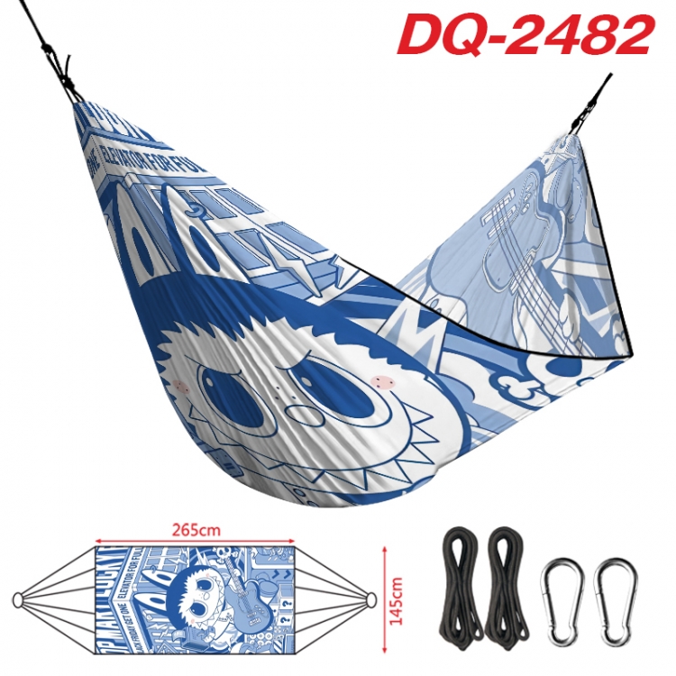 Labubu Outdoor full color watermark printing hammock 265x145cm DQ-2482