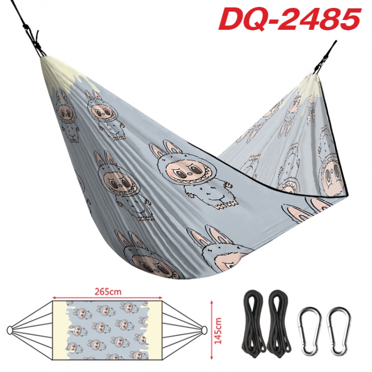 Labubu Outdoor full color watermark printing hammock 265x145cm  DQ-2485