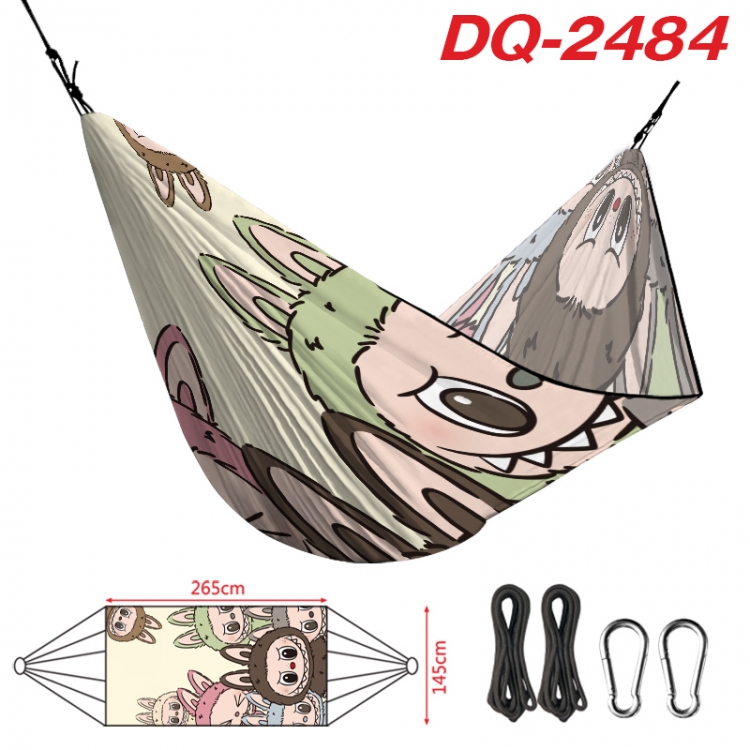 Labubu Outdoor full color watermark printing hammock 265x145cm  DQ-2484