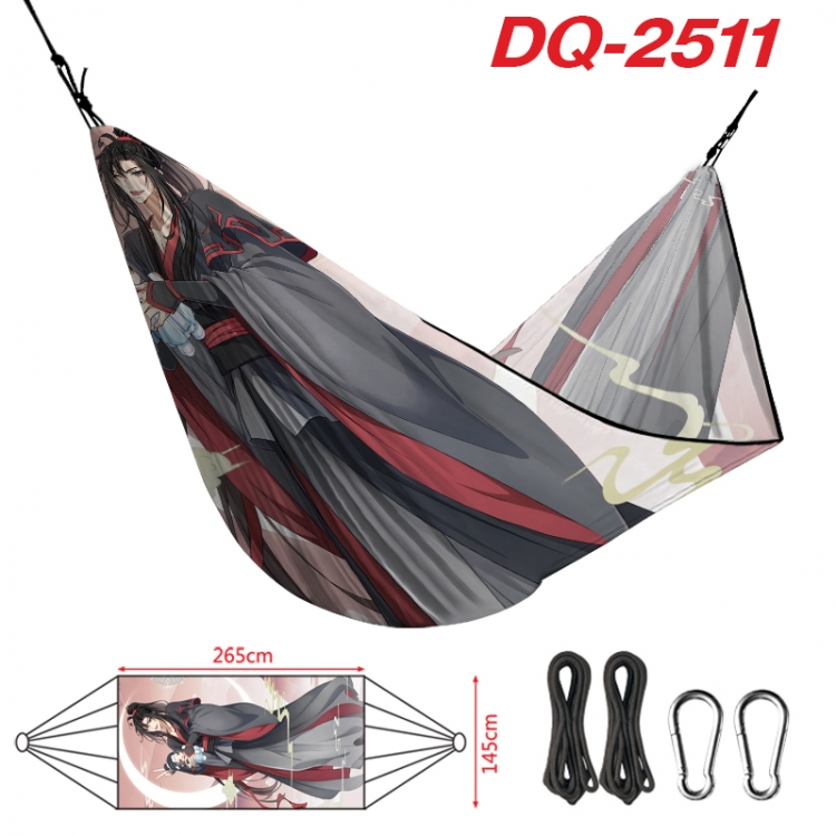 The wizard of the de Outdoor full color watermark printing hammock 265x145cm DQ-2511