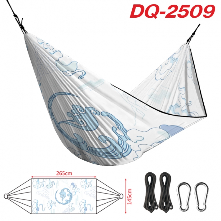 The wizard of the de Outdoor full color watermark printing hammock 265x145cm   DQ-2509