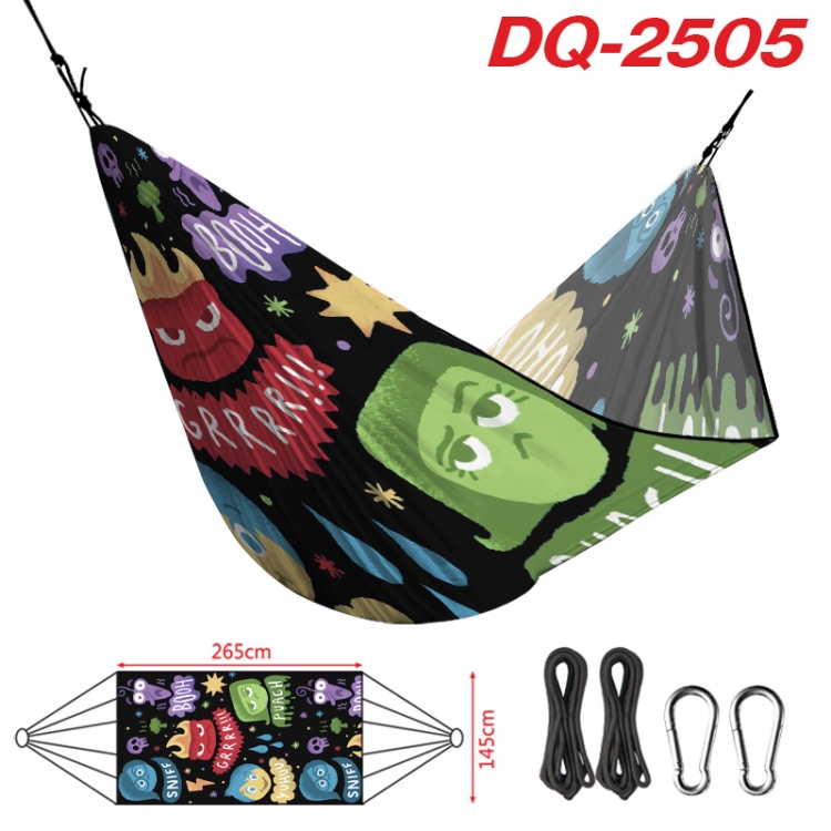 Inside Out  Outdoor full color watermark printing hammock 265x145cm DQ-2505