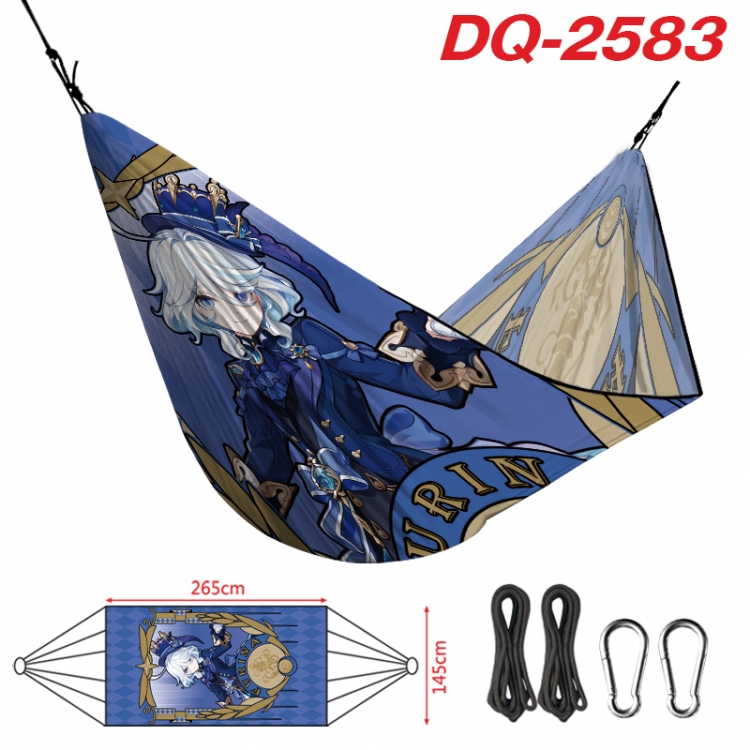 Genshin Impact Outdoor full color watermark printing hammock 265x145cm  DQ-2583