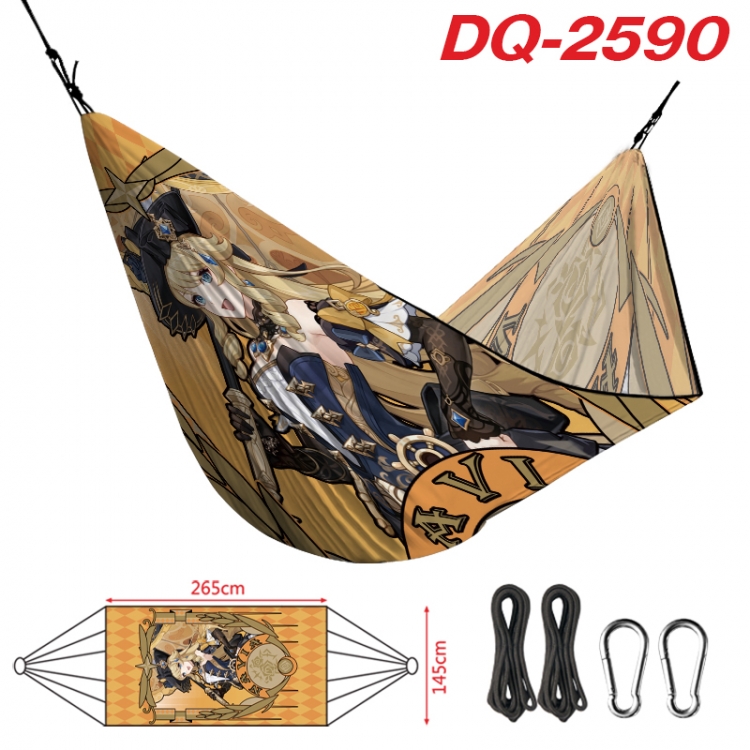 Genshin Impact Outdoor full color watermark printing hammock 265x145cm  DQ-2590