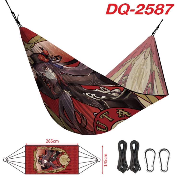 Genshin Impact Outdoor full color watermark printing hammock 265x145cm  DQ-2587