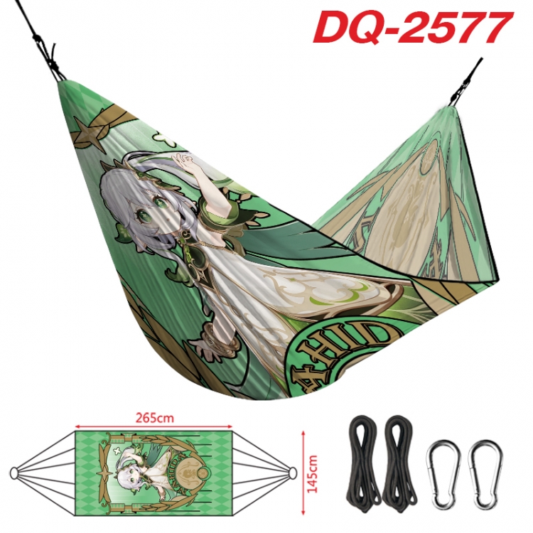 Genshin Impact Outdoor full color watermark printing hammock 265x145cm DQ-2577