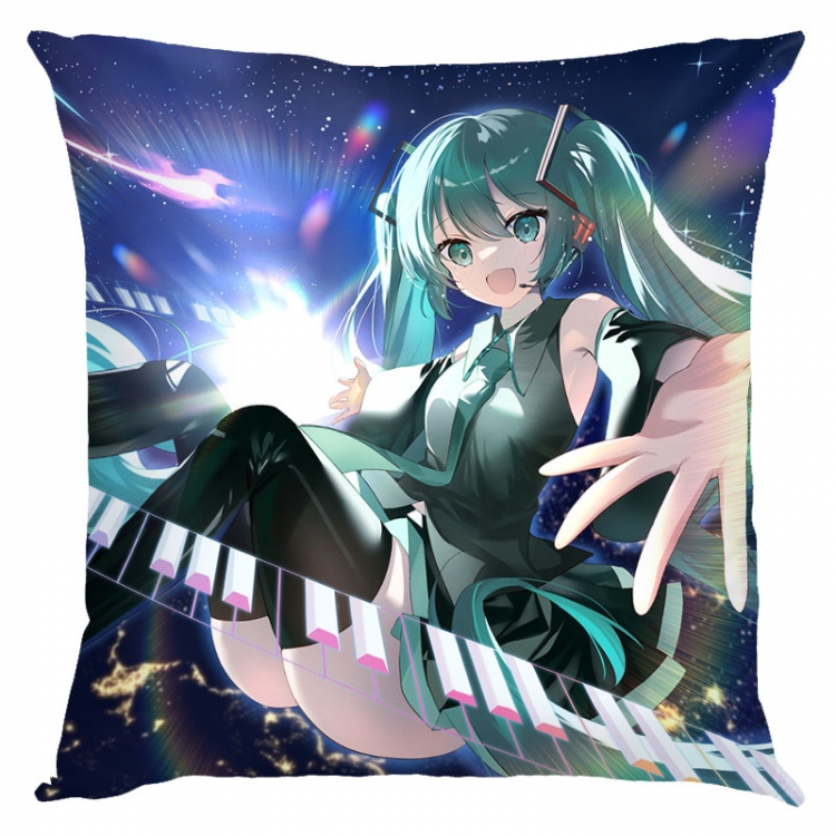 Hatsune Miku Anime square full-color pillow cushion 45X45CM NO FILLING  C3-114