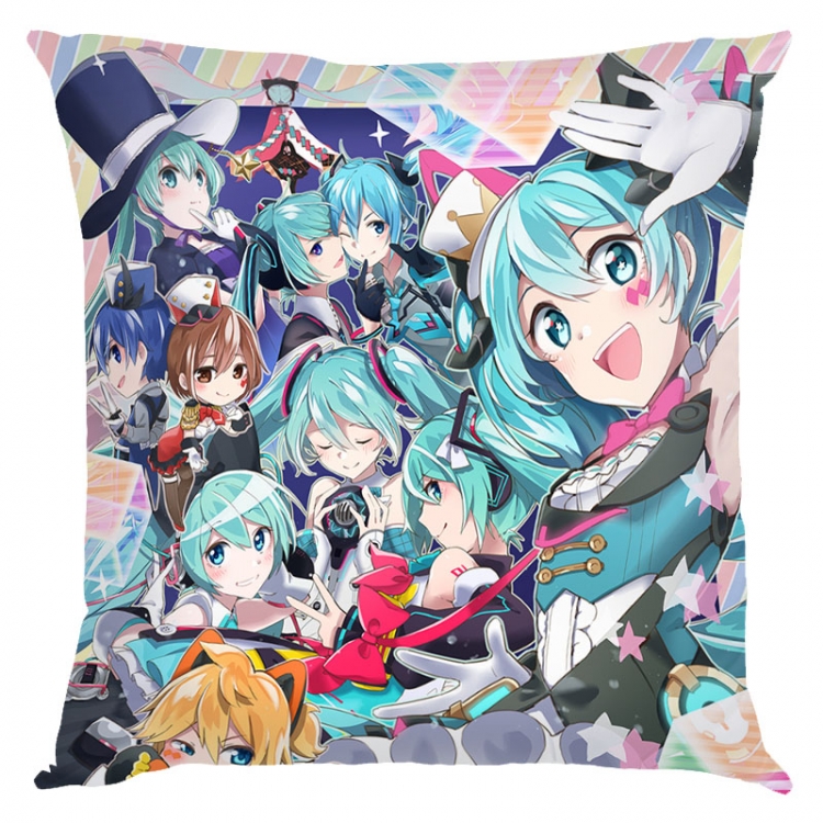 Hatsune Miku Anime square full-color pillow cushion 45X45CM NO FILLING  C3-52