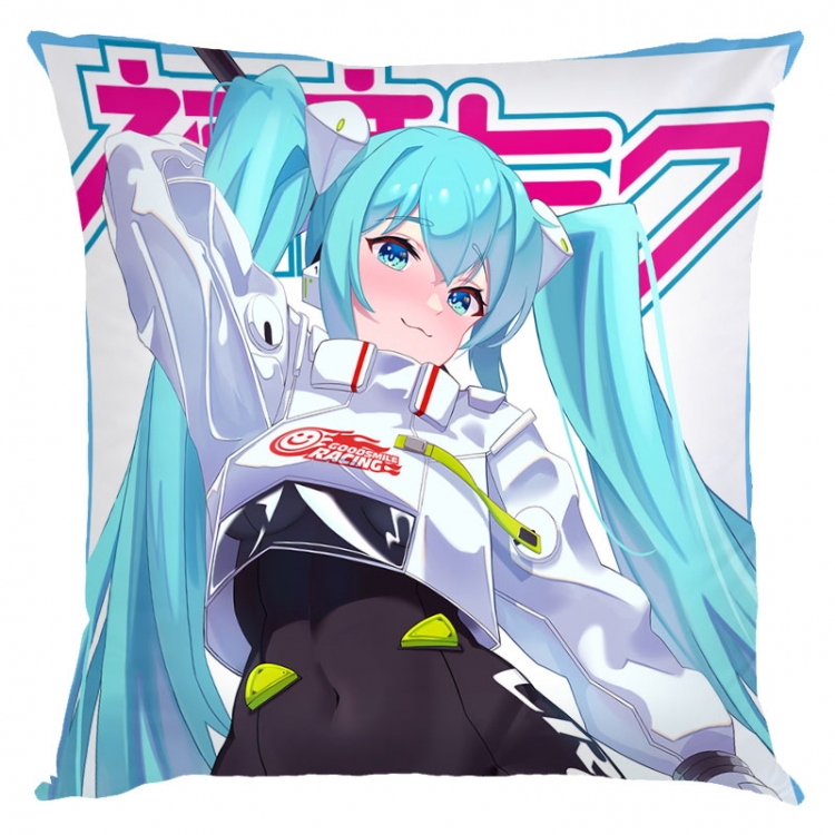 Hatsune Miku Anime square full-color pillow cushion 45X45CM NO FILLING  C3-131