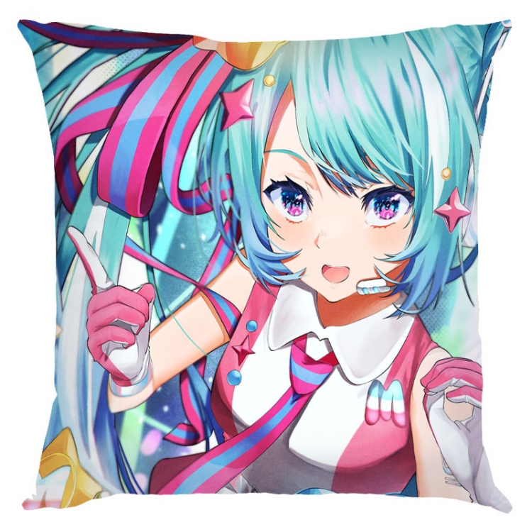 Hatsune Miku  Anime square full-color pillow cushion 45X45CM NO FILLING  C3-92