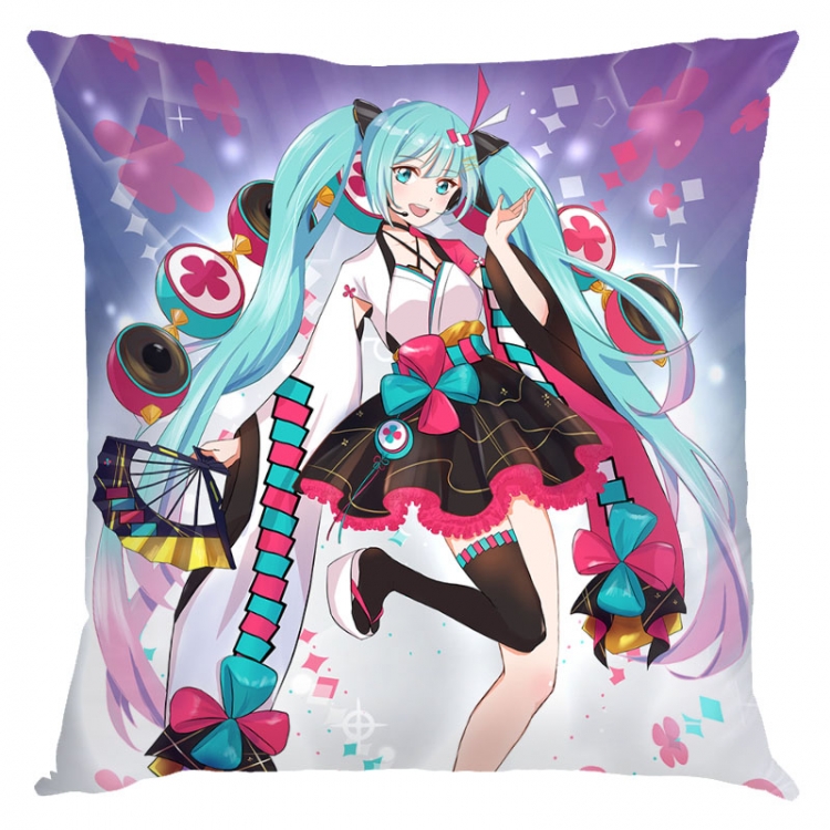 Hatsune Miku  Anime square full-color pillow cushion 45X45CM NO FILLING  C3-27