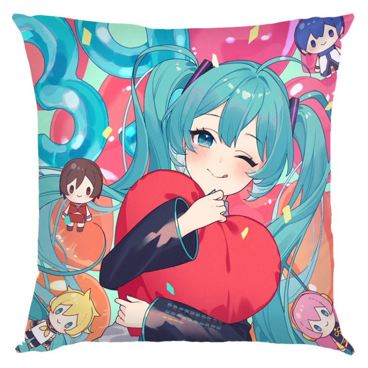 Hatsune Miku  Anime square full-color pillow cushion 45X45CM NO FILLING   C3-119