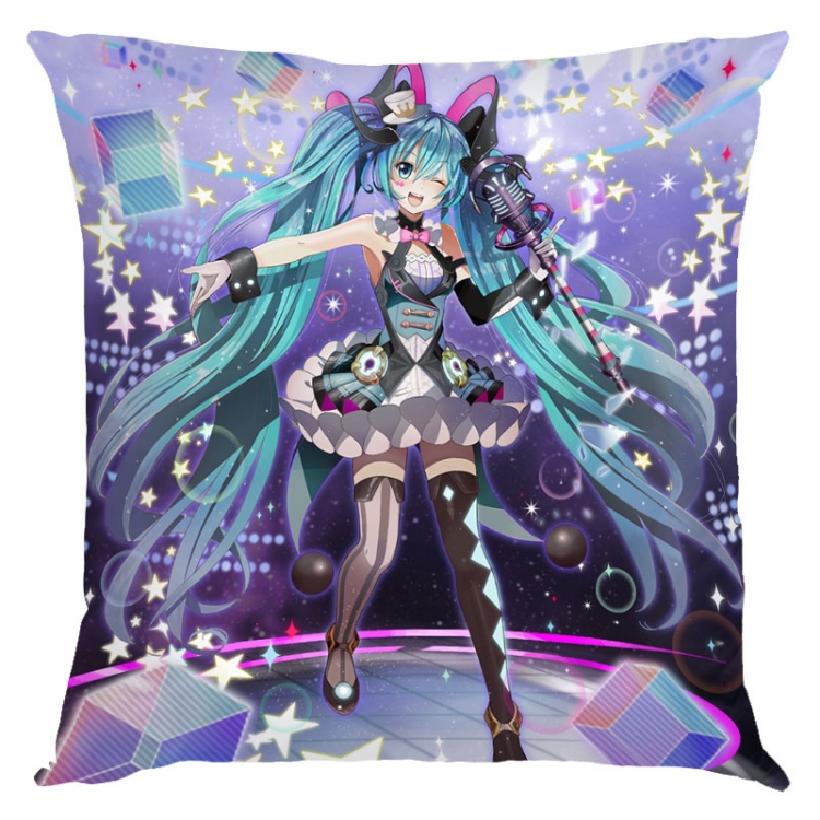 Hatsune Miku  Anime square full-color pillow cushion 45X45CM NO FILLING  C3-76