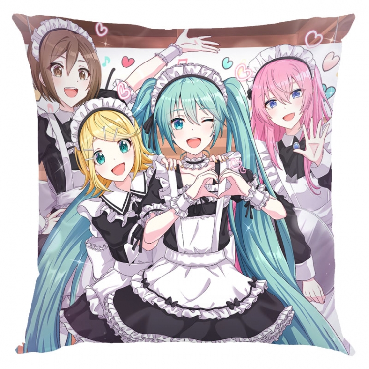 Hatsune Miku  Anime square full-color pillow cushion 45X45CM NO FILLING  C3-61