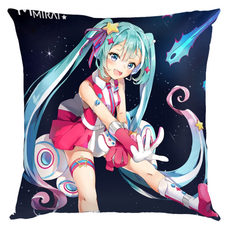 Hatsune Miku  Anime square full-color pillow cushion 45X45CM NO FILLING  C3-90