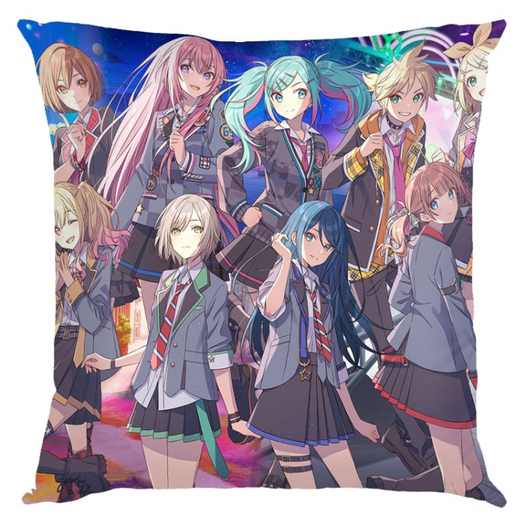 Hatsune Miku  Anime square full-color pillow cushion 45X45CM NO FILLING  C3-64