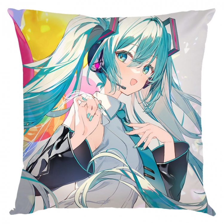 Hatsune Miku  Anime square full-color pillow cushion 45X45CM NO FILLING   C3-132