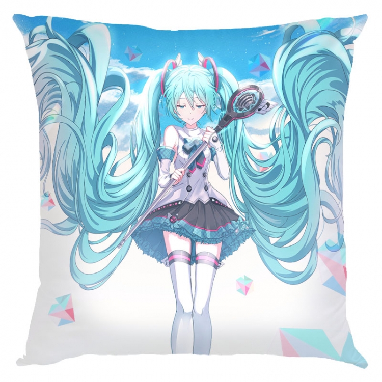 Hatsune Miku  Anime square full-color pillow cushion 45X45CM NO FILLING   C3-88