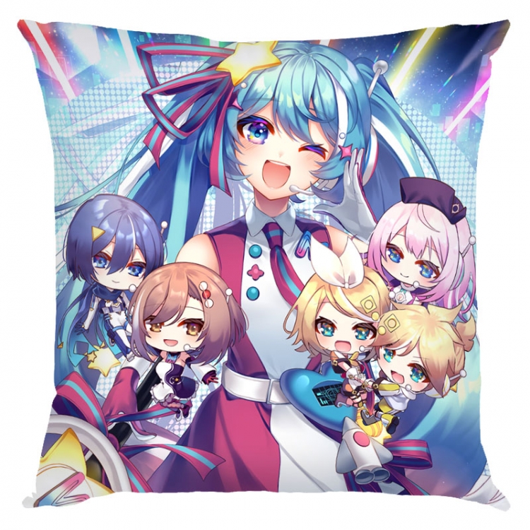 Hatsune Miku  Anime square full-color pillow cushion 45X45CM NO FILLING  C3-36