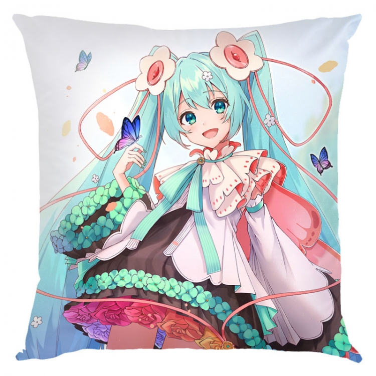 Hatsune Miku  Anime square full-color pillow cushion 45X45CM NO FILLING  C3-82