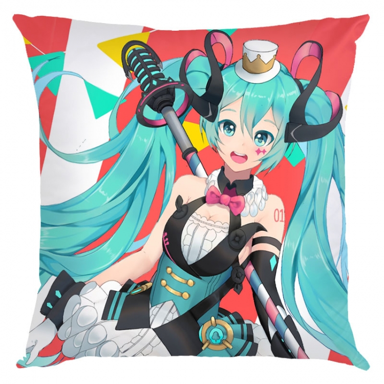 Hatsune Miku  Anime square full-color pillow cushion 45X45CM NO FILLING C3-74