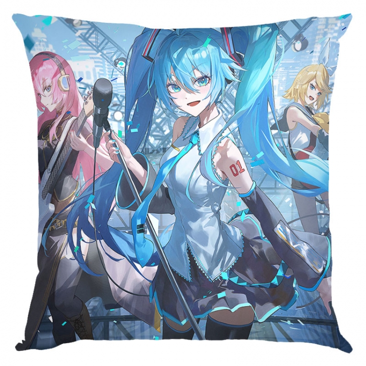 Hatsune Miku  Anime square full-color pillow cushion 45X45CM NO FILLING  C3-45